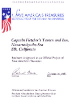 save americas treasures certificate